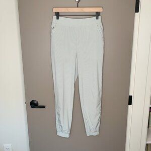 Athleta Brooklyn Green City Striped Joggers - Size 8